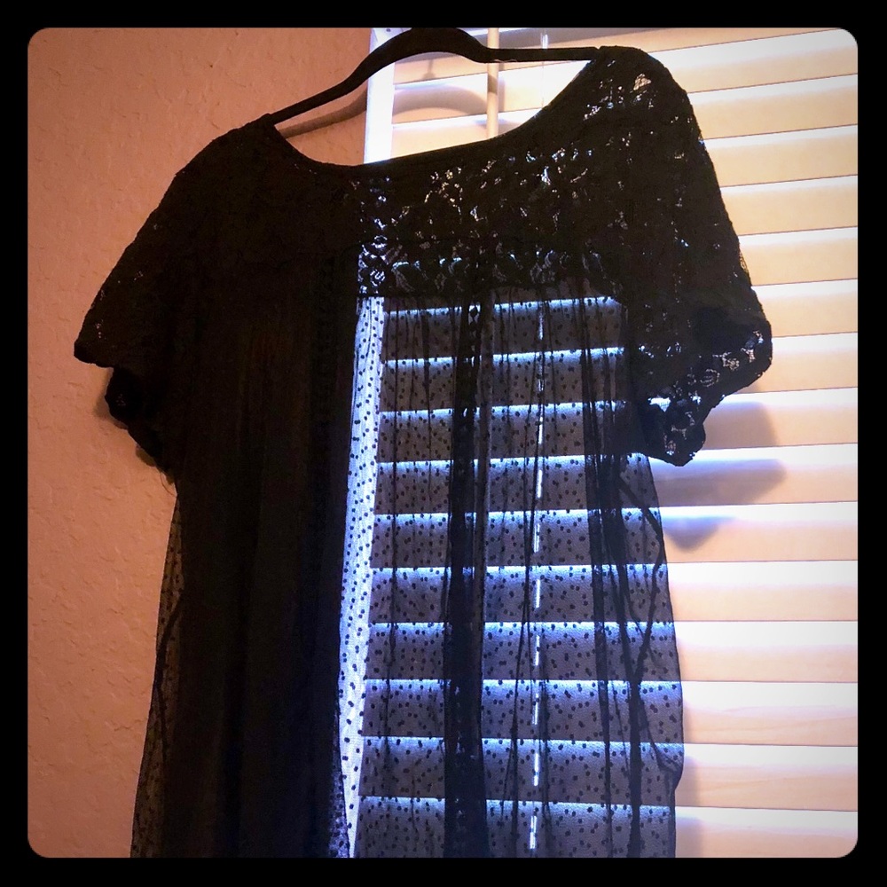 🖤WORN ONCE🖤Torrid Plus Size Sheer Lace Blouse